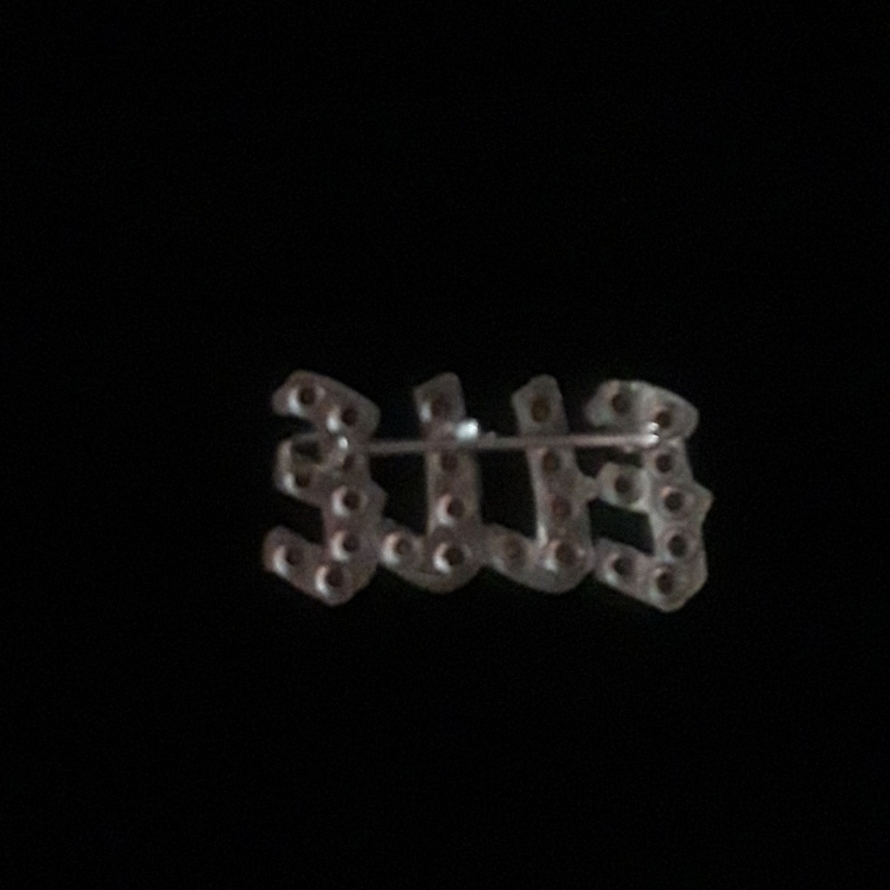 Vintage: Cute Blue Rhinestone Pin - Picture 2 of 3